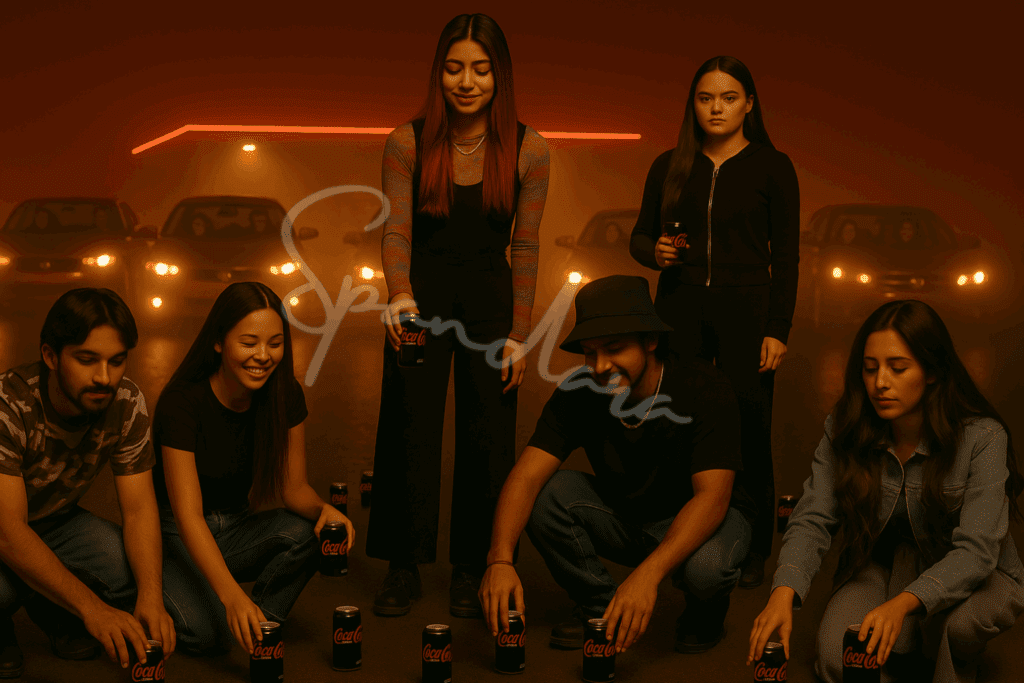 car challenge night street style vibe cocacola rebrand 2025 commercial
