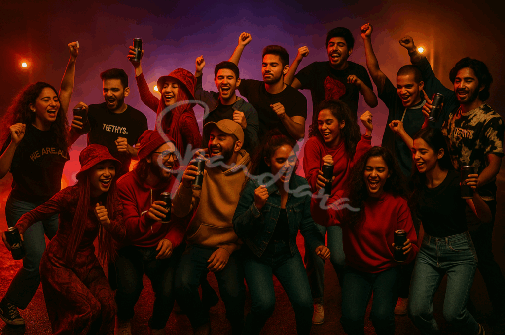 urban youth celebration for the new cocacola taste
