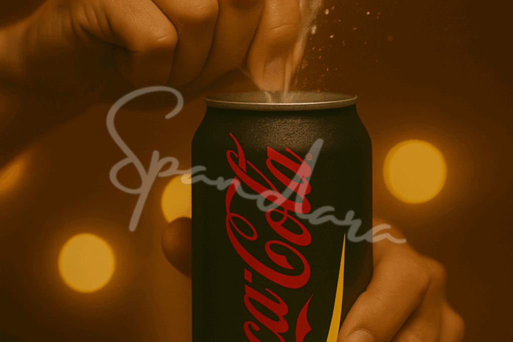 spurting cocacola