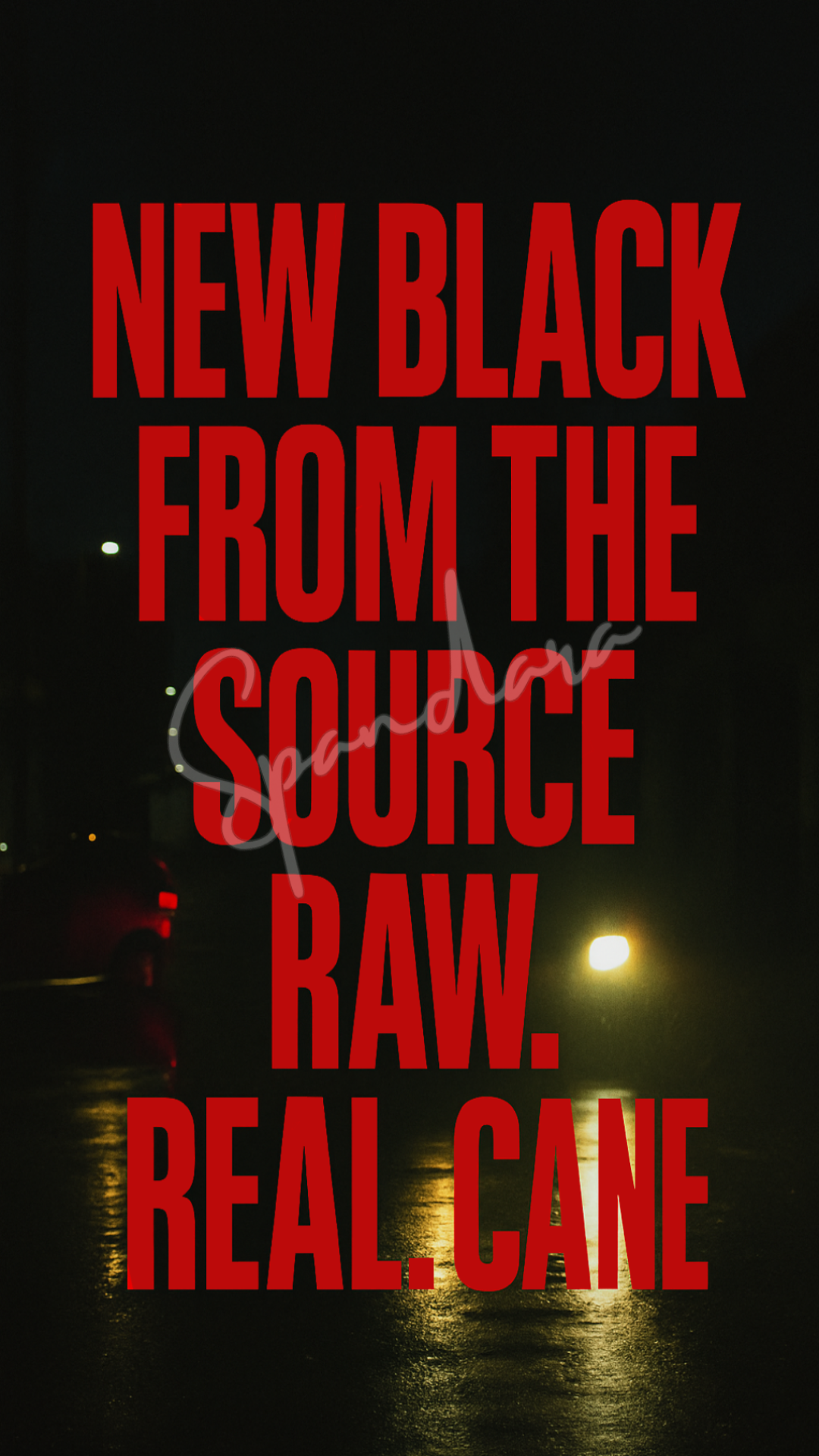 New black from the source raw real cane